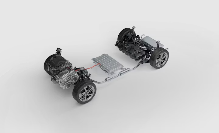 MG HS Hybrid+ Antriebsstrang mit 224 PS Systemleistung